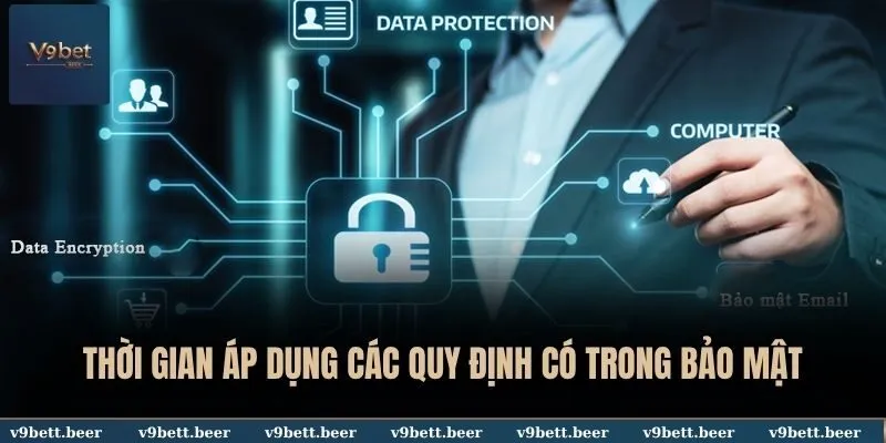 Chính Sách Bảo Mật V9BET Có Nội Dung, Thời Gian Áp Dụng 3 Thời gian áp dụng các quy định có trong chính sách bảo mật V9BET